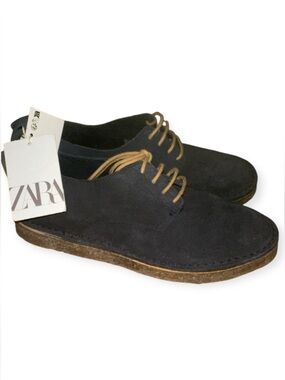 Boys New Suede Lace Up Shoes